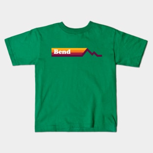 Bend Oregon Retro Design Kids T-Shirt